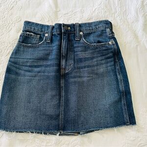 Madewell Dark Denim Skirt, Size 26